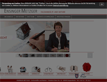 Tablet Screenshot of ensinger-metzger.de